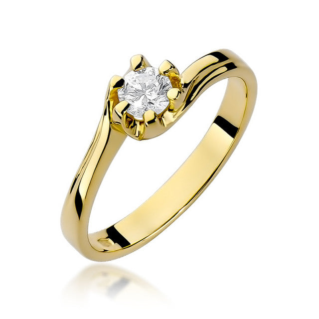 Inel Aur 14k cu Diamant Natural 0.30 ct