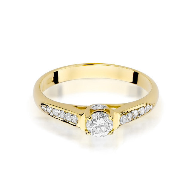 Inel Aur 14K cu Diamante Naturale 0.33 ct