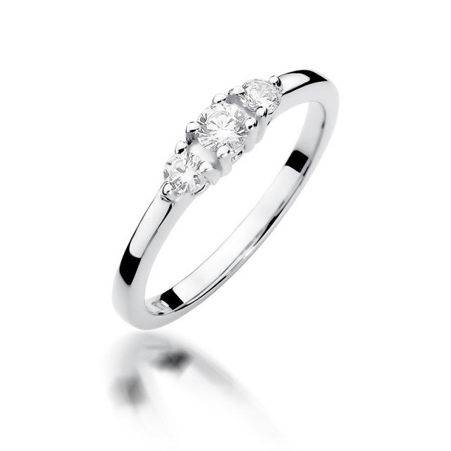 Inel Aur 14k cu Diamant Natural 0.33 ct