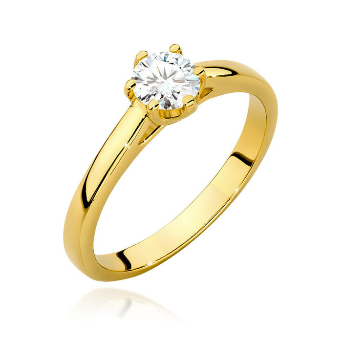 Inel Aur 14K cu Diamant Natural 0.40 ct