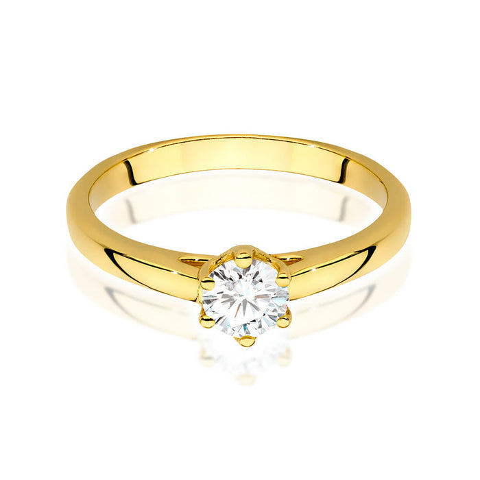 Inel Aur 14K cu Diamant Natural 0.40 ct