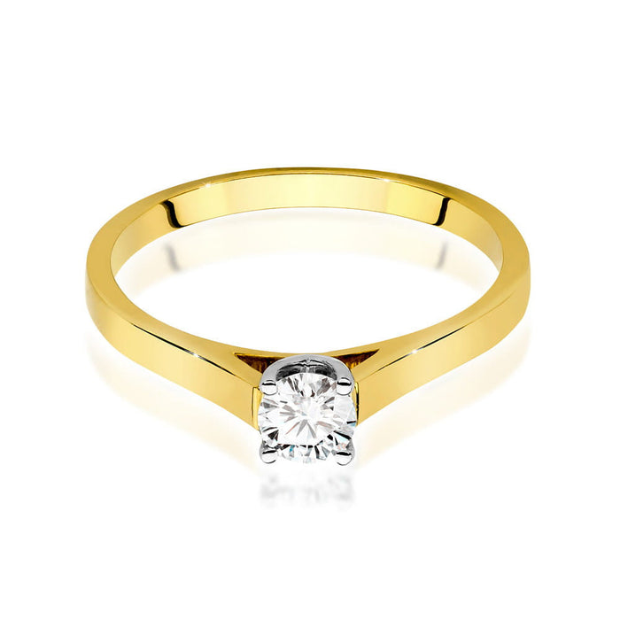 Inel Aur 14K cu Diamant Natural 0.40 ct