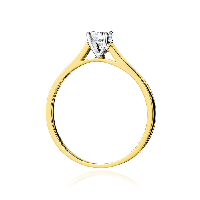 Inel Aur 14K cu Diamant Natural 0.40 ct