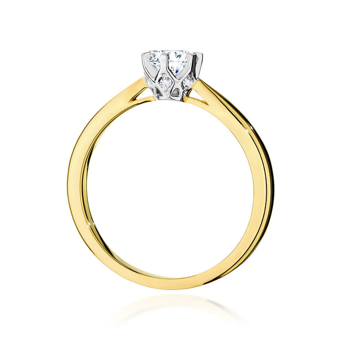 Inel Aur 14K cu Diamant Natural 0.40 ct