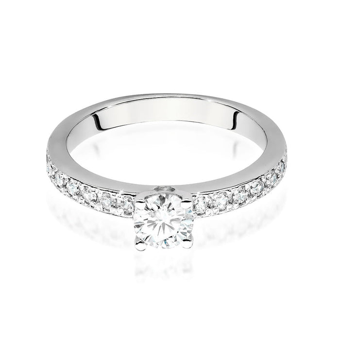 Inel Aur 14k cu Diamant Natural 0.40 ct