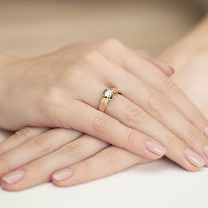 Inel Aur 14k cu Diamant Natural 0.50 ct