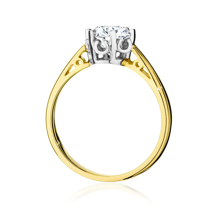 Inel Aur 14K cu Diamant Natural 1.0 ct