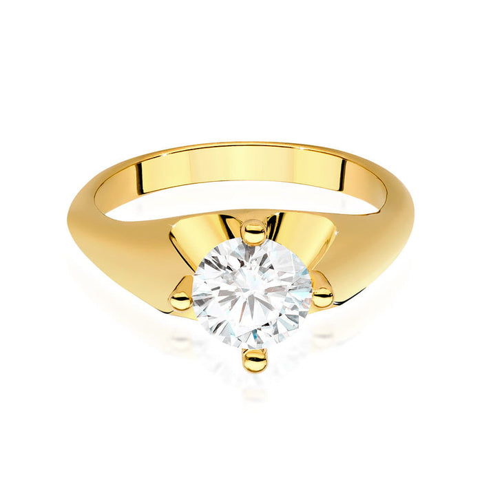 Inel Aur 14K cu Diamant Natural 1.0 ct