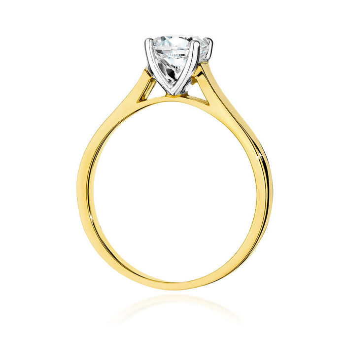 Inel Aur 14K cu Diamant Natural 1.0 ct