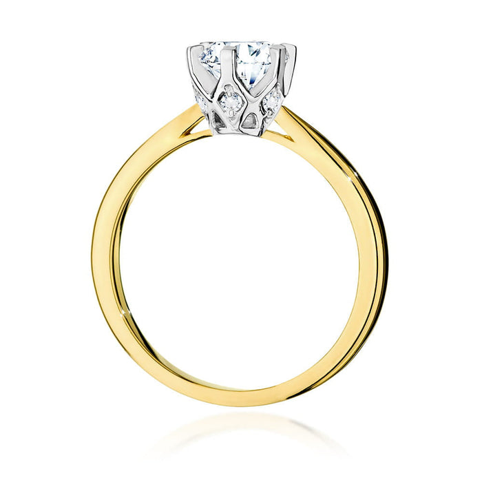 Inel Aur 14K cu Diamant Natural 1.0 ct