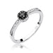Inel Aur 14k cu Diamant Natural Negru 0.06 ct