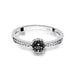 Inel Aur 14k cu Diamant Natural Negru 0.06 ct