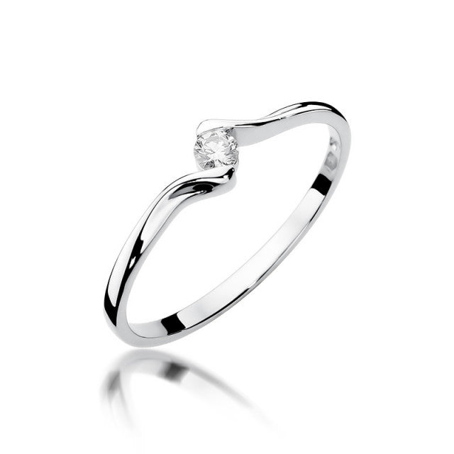 Inel Aur 14k cu Diamant Natural  0.09 ct