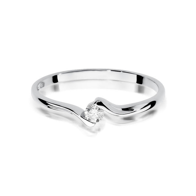 Inel Aur 14k cu Diamant Natural  0.09 ct