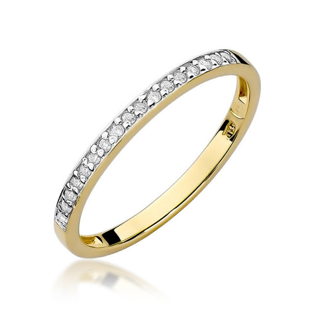 Inel Aur 14k cu Diamant Natural 0.09 ct