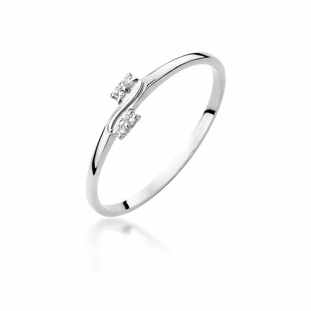 Inel Aur 14k cu Diamante Naturale 0.03 ct