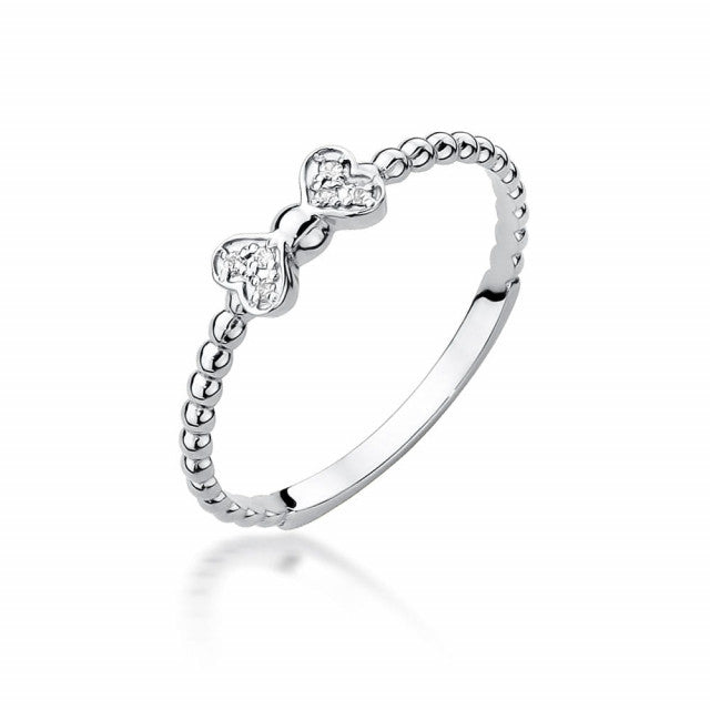 Inel Aur 14k cu Diamante Naturale 0.03 ct