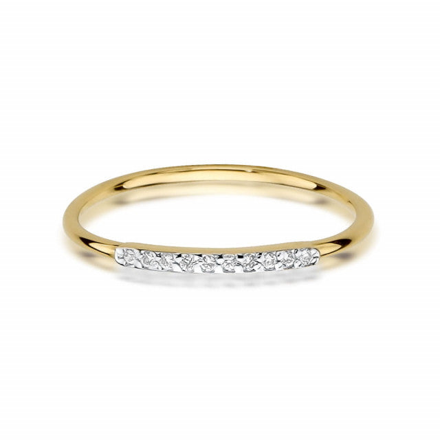 Inel Aur 14K cu Diamante Naturale 0.05 ct
