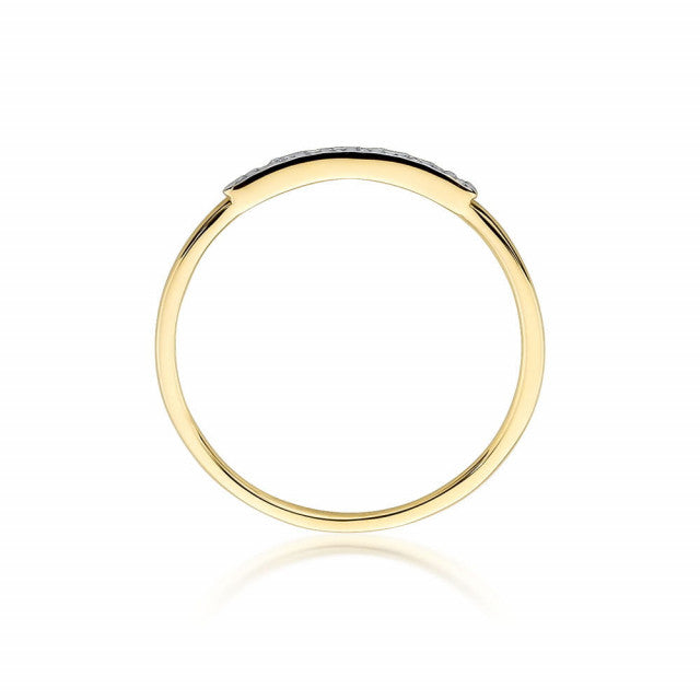 Inel Aur 14K cu Diamante Naturale 0.05 ct