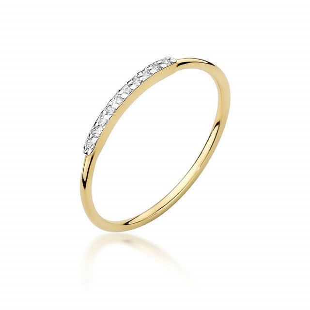 Inel Aur 14k cu Diamante Naturale 0.05 ct