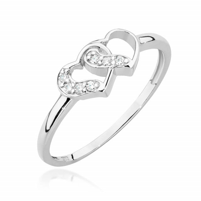 Inel Aur 14k cu Diamante Naturale 0.06 ct
