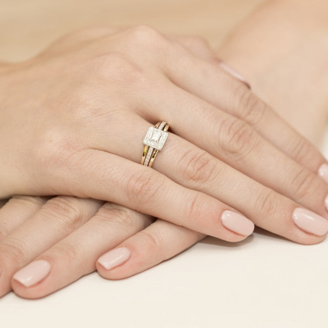 Inel Aur 14K cu Diamante Naturale 0.29 ct