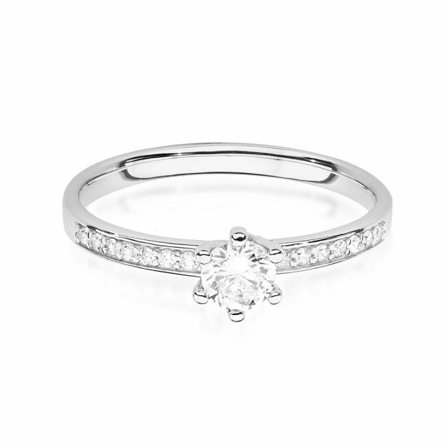 Inel Aur 14k cu Diamante Naturale 0.37 ct