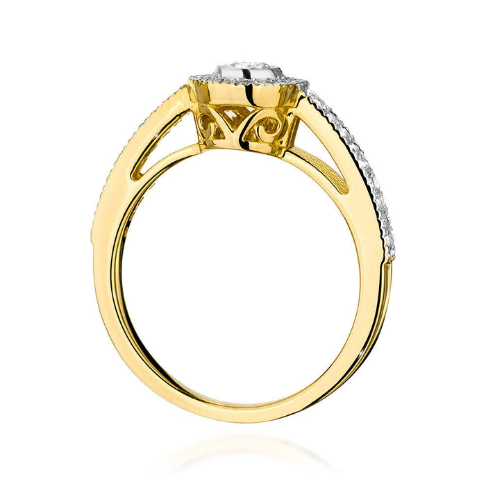 Inel Aur 14k cu Diamante Naturale 0.37 ct