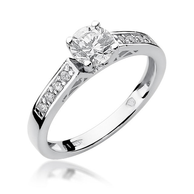 Inel Aur 14K cu Diamante Naturale 0.42 ct