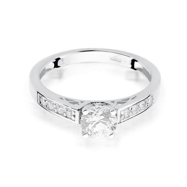 Inel Aur 14K cu Diamante Naturale 0.42 ct