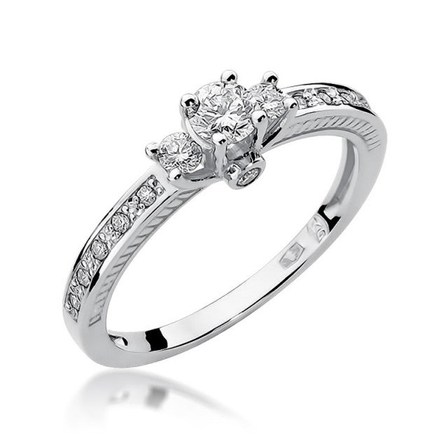 Inel Aur 14K cu Diamante Naturale 0.42 ct