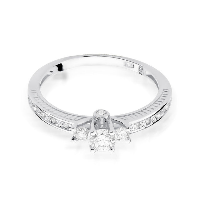 Inel Aur 14K cu Diamante Naturale 0.42 ct