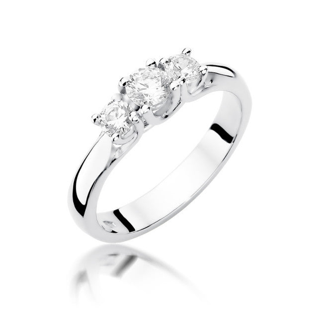 Inel Aur 14k cu Diamante Naturale 0.49 ct
