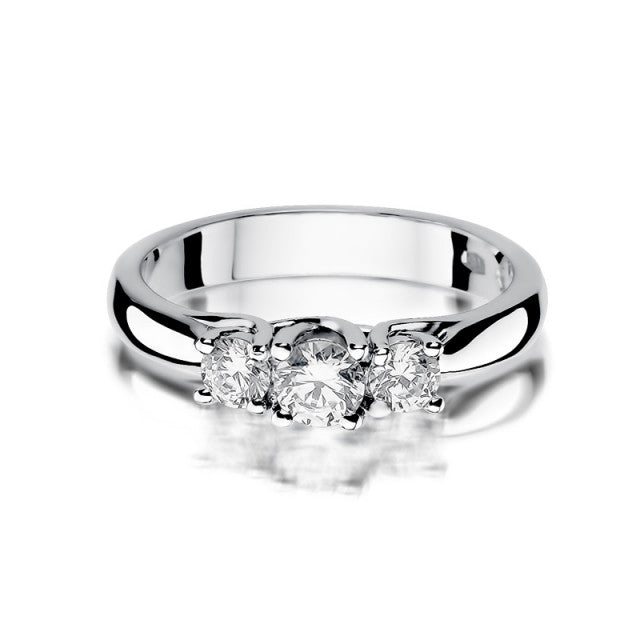 Inel Aur 14k cu Diamante Naturale 0.49 ct