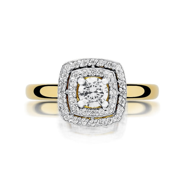 Inel Aur 14k cu Diamante Naturale 0.50 ct