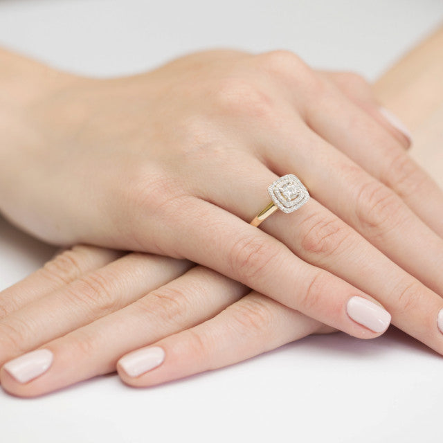 Inel Aur 14k cu Diamante Naturale 0.50 ct