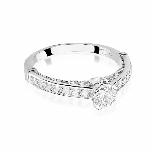 Inel Aur 14K cu Diamante Naturale 0.56 ct