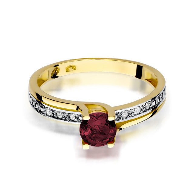 Inel Aur 14k cu Garnet 0.60 ct