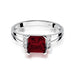Inel Aur 14k cu Garnet 1.30 ct si Diamante Naturale 0.03 ct