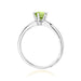 Inel Aur 14K cu Peridot 0.50 ct si Diamante Naturale 0.04 ct