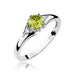 Inel Aur 14K cu Peridot 0.60 ct si Diamante Naturale Naturale 0.03 ct