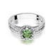 Inel Aur 14k cu Peridot 0.60 ct si Diamante Naturale 0.20 ct