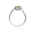 Inel Aur 14k cu Peridot 0.60 ct si Diamante Naturale 0.20 ct