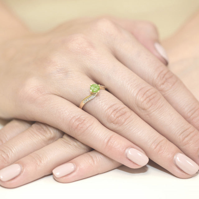 Inel Aur 14k cu Peridot 0.60 ct