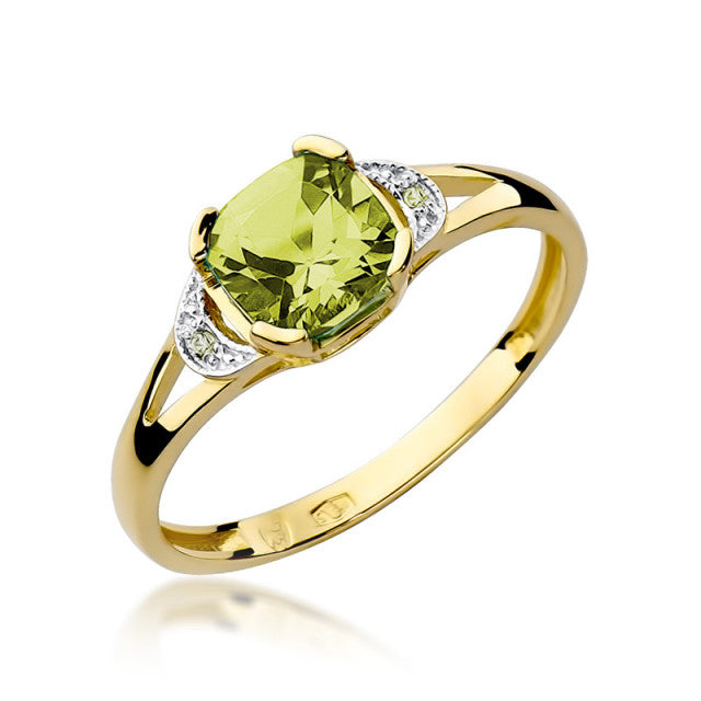 Inel Aur 14K cu Peridot 1.00 ct
