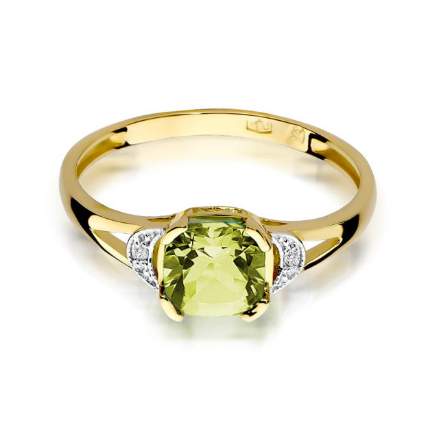 Inel Aur 14K cu Peridot 1.00 ct