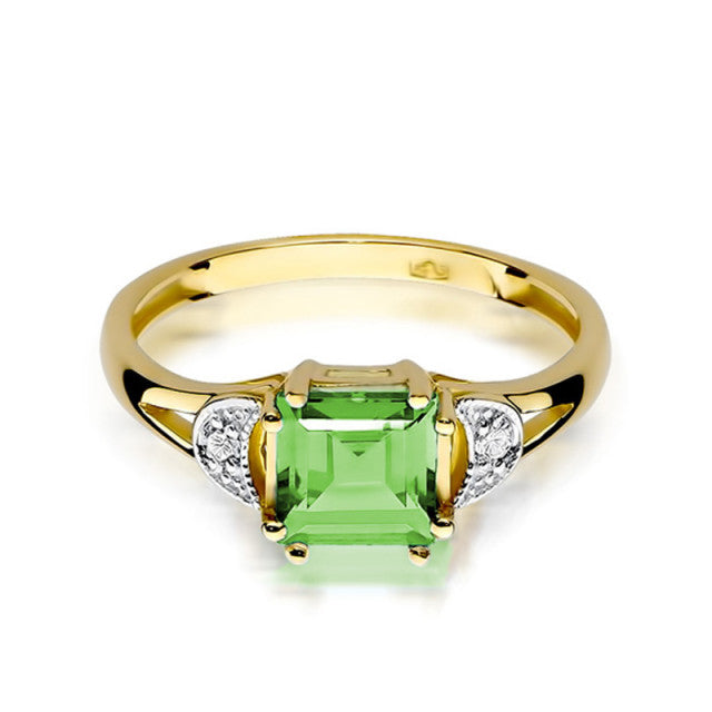 Inel Aur 14K cu Peridot 1.10 ct
