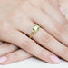 Inel Aur 14k cu Peridot 1.10 ct si Diamante Naturale 0.03 ct