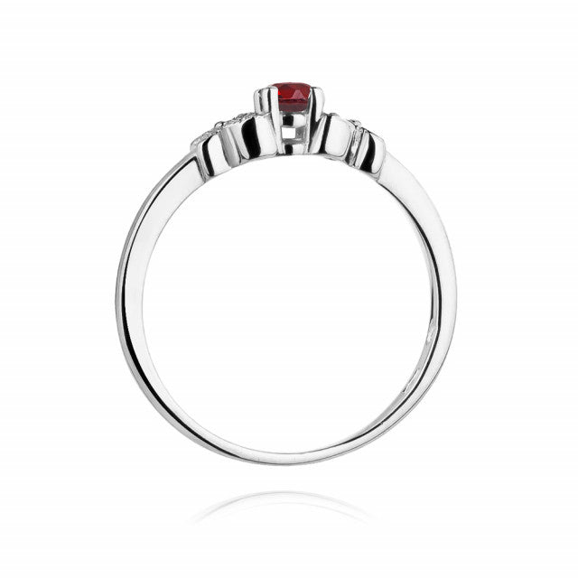 Inel Aur 14k cu Rubin 0.15 ct