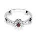 Inel Aur 14K cu Rubin 0.15 ct si Diamante Naturale 0.12 ct